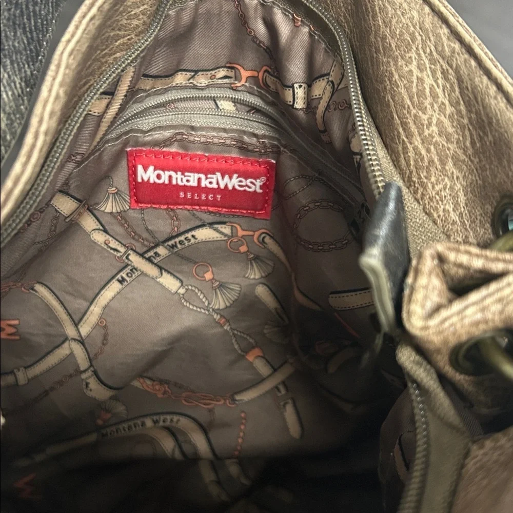 Montana West Brown and Bronze One Strap Bag